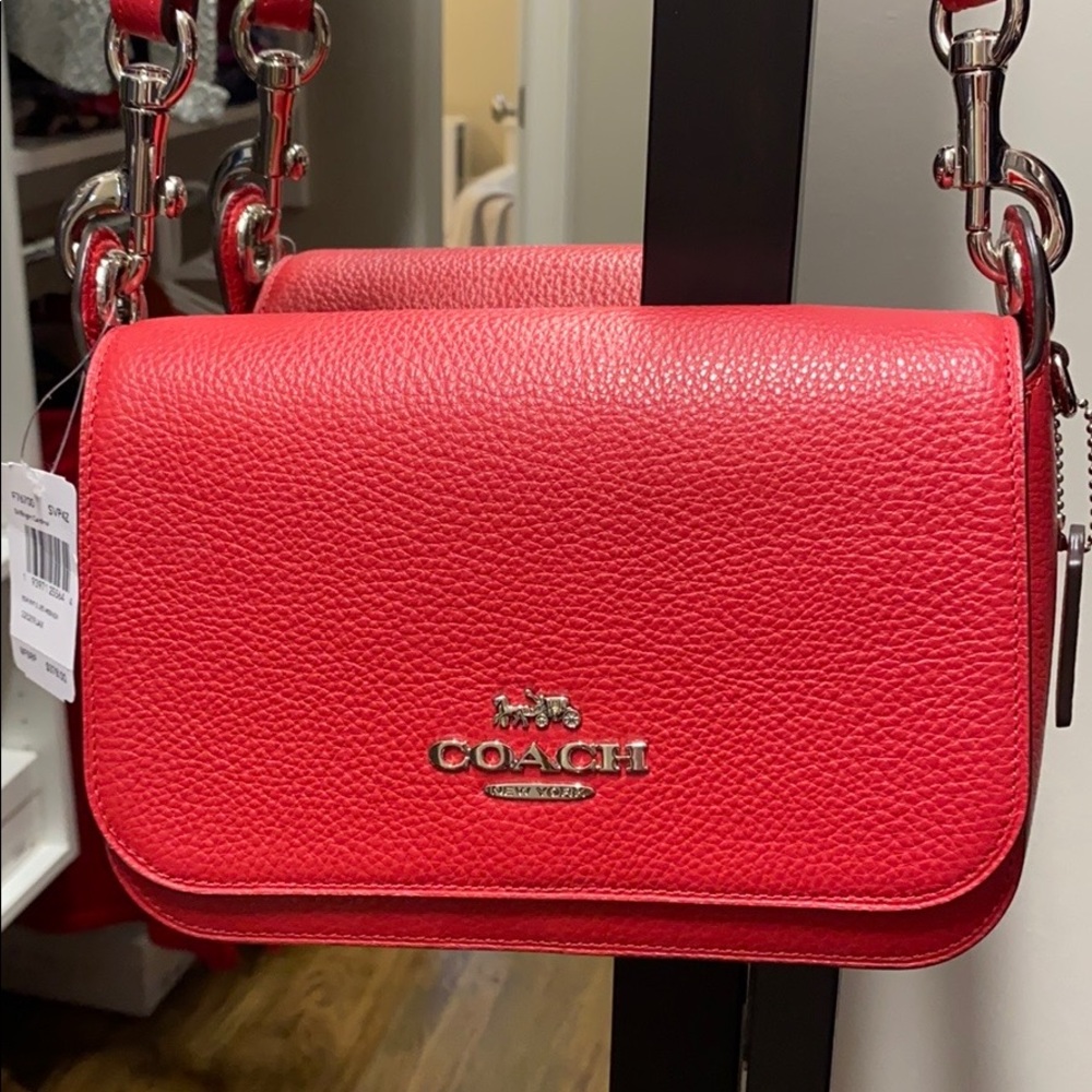 Coach Red Crossbody Leather Bag